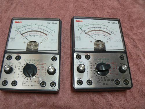 Two Vintage RCA VOM meter WV-520A Parts