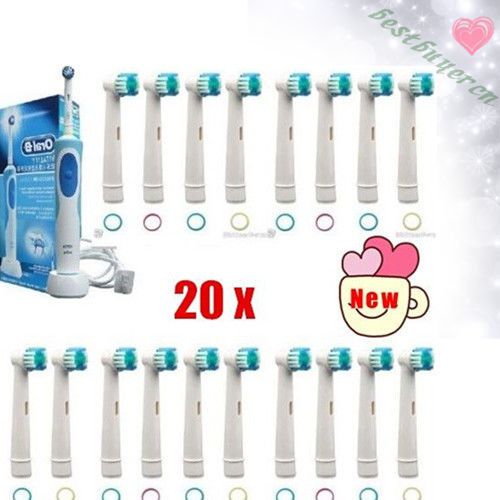 Hot sale 20x electric+toothbrush head replacements~braun oral b floss action for sale
