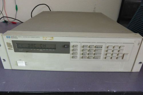6621a hp/agilent system dual output dc power supply, for parts or repair for sale