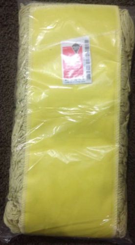 Dust mop, cotton, yellow lg. 48&#034;, wd. 5&#034;, opening slot for sale