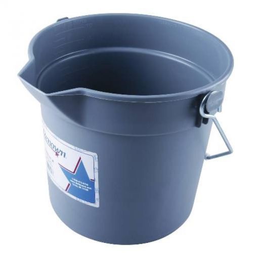 Bucket 10 Qt Heavy Duty Gray Deluxe 881747 Renown Mop Buckets and Wringers