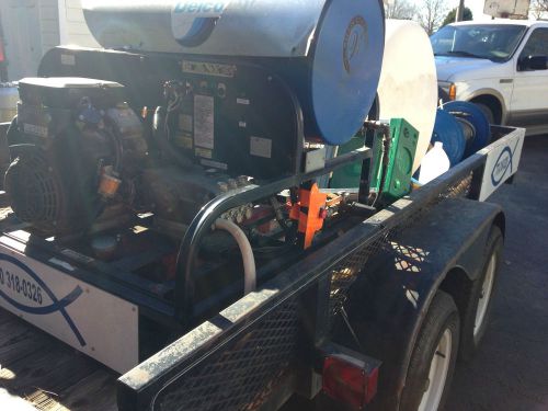 Hot water pressure washer w/ trailer and accessories for sale