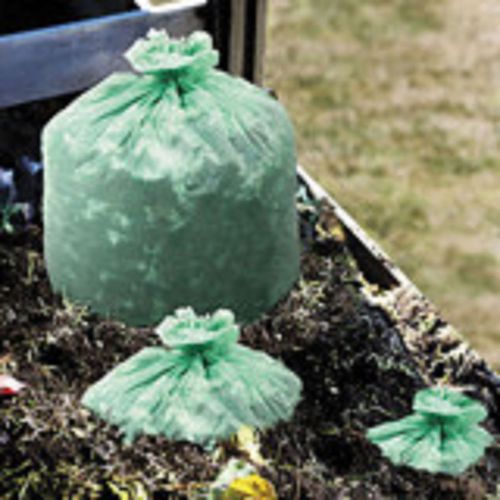 1.1mil compostable bags, 30 gallon capacity, 48 per carton - green for sale