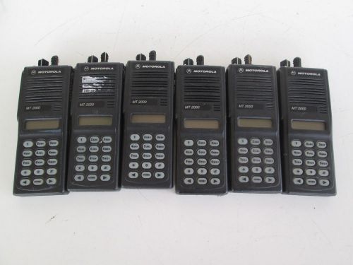 6 Motorola MT2000 VHF radio H01KDH9AA7AN 16 channel DTMF Narrowband DEAD