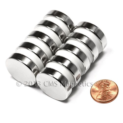 N45 Neodymium Magnets Dia 1x1/4&#034; Strong Rare Earth Magnets 500-Count