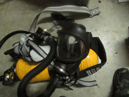 Msa ultralite ii 2216 scba air pack harness,tank and mask for sale
