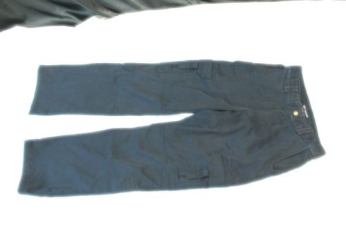 5.11 100% cott dark blue canvas emt ambulance tactical pants dbl cuff 32 x 33 for sale