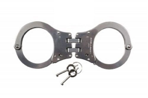 NIJ APPROVED Double Lock Stainless Steel Law Enforcement Handcuffs 30094