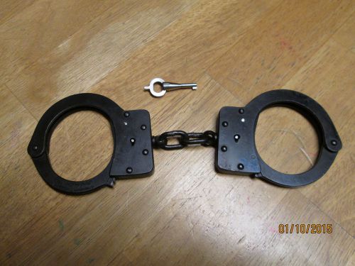 American Handcuff Company Co. handcuffs black Fond du Lac Wis. w/ original key