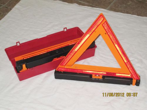 Emergency warning triangle flare kit for sale
