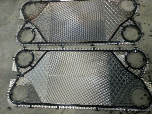 Alfa laval plate heat exchanger titanium plates m10 new gaskets for sale