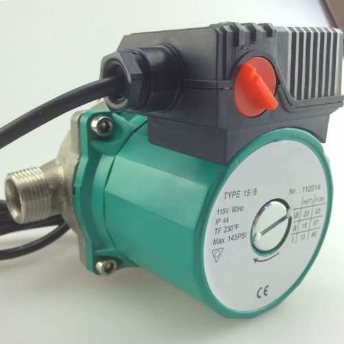 3/4&#034; 110v hot water circulation pump ss npt circulator pump for solar heater for sale