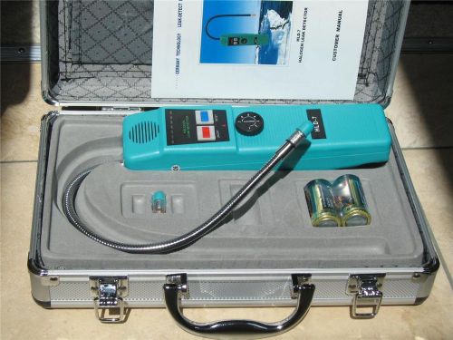 Halogen refrigerant freon leak detector hvac service tool+case+extra sensor tip for sale