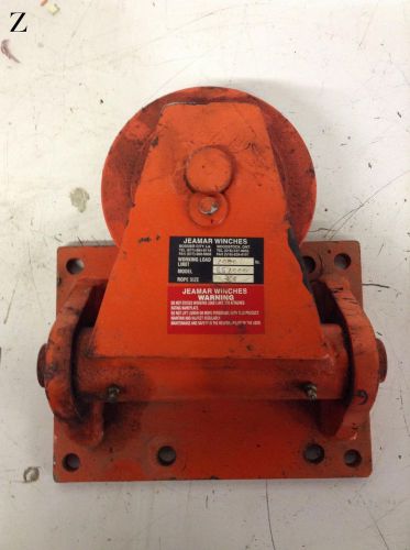 Jeamar winches 7000 lb pulley trolley single swivel direction block ss7000 for sale