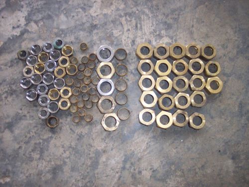 FAUCET SUPPLY NUTS 1/2&#034; &amp; 3/8&#034; compression nuts and ferrels