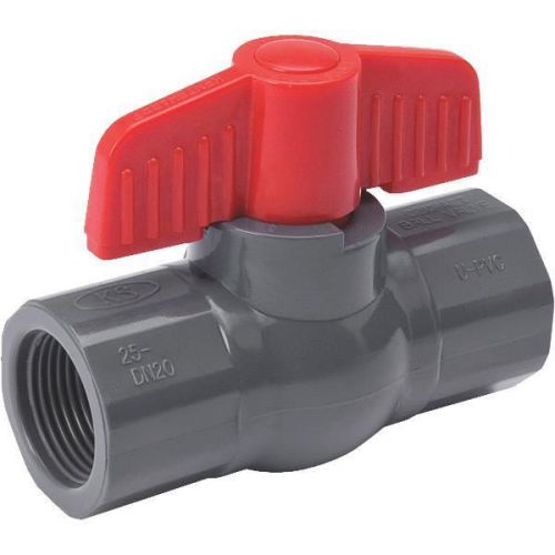 Pvc schedule 80 grey ball valve f.i.p.-3/4&#034; threaded ball valve for sale