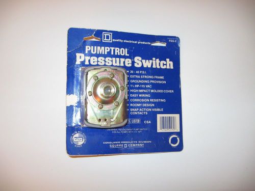 Universal Replacement Pumptrol Presure Switch Well Pump 1/4&#034; NPT 20-40 FSG-2