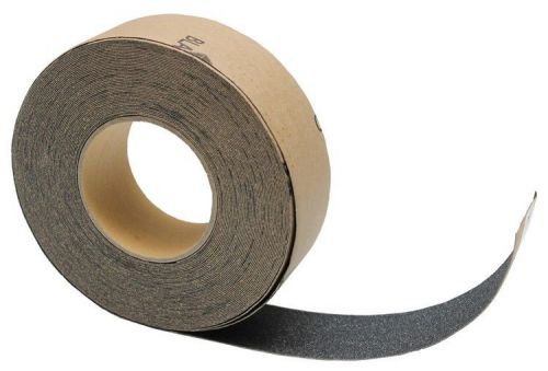 2&#034; x 60&#039; black safety griptape non skid grit for stairs &amp; more anti slip grip for sale