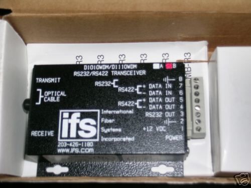 IFS D1010WDMB RS232 TRANSCEIVER 850MM RX-1300TX
