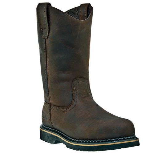 Mcrae mens industrial leather boots size 13 m mr85344 steel toe pull on brown for sale