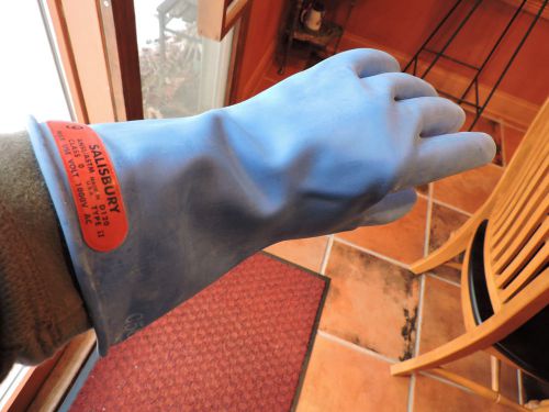SALISBURY  Electrical Gloves, Size 9 0 1000w Blue,