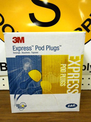 NEW - (100) EAR BY 3M 1115 EXPRESS POD PLUGS Multi Color Grip In Pillow Pack