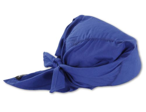 Ergodyne 12327 6710 Evaporative Cooling Triangle Hat Solid Blue Chill-ITS - Each