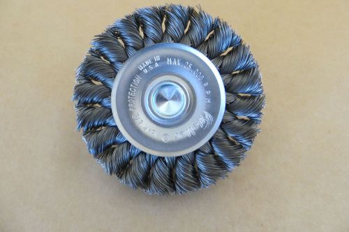 NEW in Box Knot Wire Brush Wheel 3&#034; Weiler 3A207A Stem Mount