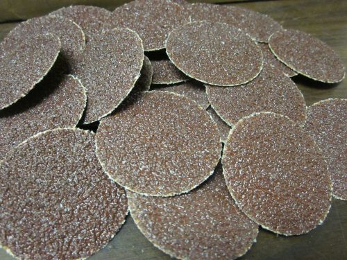 25pc 2&#034; 24 grit roloc cookie discs aluminum oxide sanding disc roll lock type r for sale
