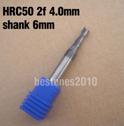 Solid Carbide Coating TiAlN 2Flute End Mills Cutting Dia 4mm Shank Dia 6mm HRC50