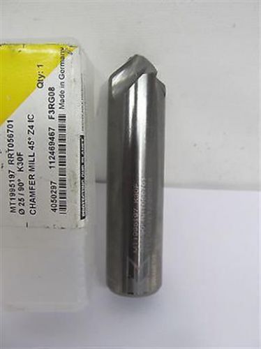 Kennametal, MT1995197, K30F, 25mm x 90 degree Chamfer Mill - Solid Carbide