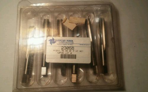 Lot of 6 NEW FastCut M12x1.75 Taps High End Quality USA Taps Machinist Grade