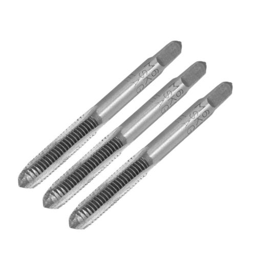 3 pcs 6mm x 1.0mm taper and plug metric tap m6 x 1.0mm pitch for sale