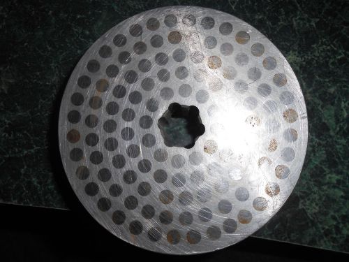 MAGNETIC-grinding-EDM-BLOCKS .969 thick aluminum 3.5 diameter  .187 steel pins