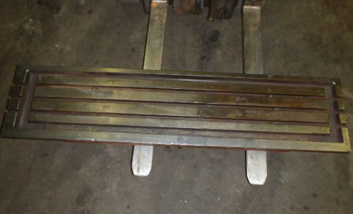 57&#034; x 15&#034; Steel Welding T-Slotted Table Cast iron Layout Plate T-Slot Weld Jig