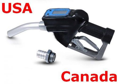 Fuel gasoline diesel petrol oil nozzle digital flow meter fuel delivery gun for sale