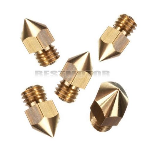 5 pcs 0.4mm 3d printer extruder for makerbot mk8 nozzle replacement print for sale