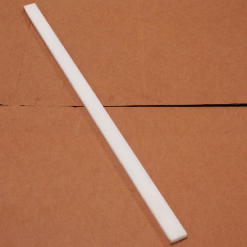 Lot 10 white delrin extruded acetal natural sheets 2&#034; w x 48&#034; l x 3/4&#034; thickness for sale