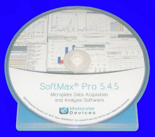 Molecular devices softmax pro 5.4.5 microplate data analysis software / no code for sale