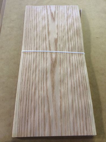 Wood Veneer Red Oak 12x26 22pcs Total Raw Veneer &#034;EXOTIC&#034; RO2 11-25