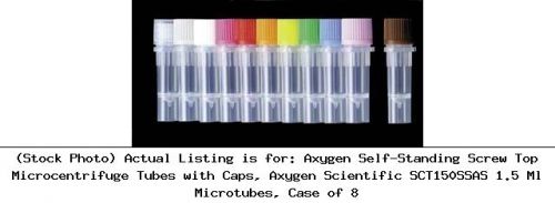 Axygen Self-Standing Screw Top Microcentrifuge Tubes with Caps, : SCT150SSAS