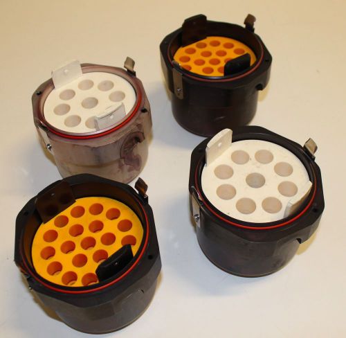Lot of 4 e-2 beckman coulter thermo jouan 3750 rpm max centrifuge buckets 4&#034; id for sale