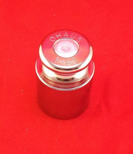 Ohaus 1kg Calibration Weight, possibly OIML Class F1 Stainless Steel