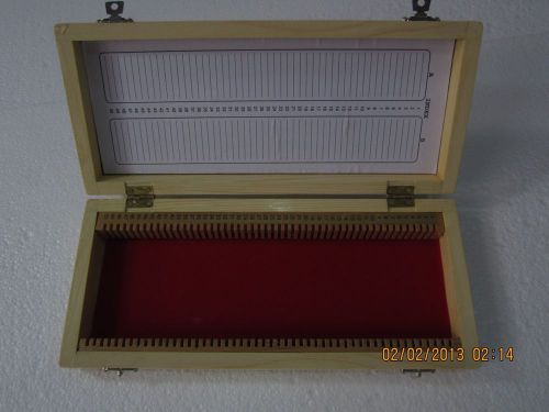 New wooden microscope slide box for 50 slides,prepared slide storage case wooden for sale