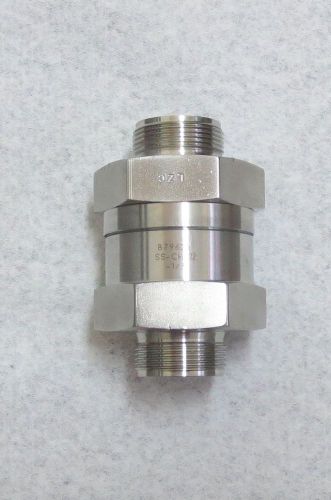 Swagelok  3/4&#034; Stainless Steel Check Valve SS-CHS12-1/3 No Ferrules/Nuts