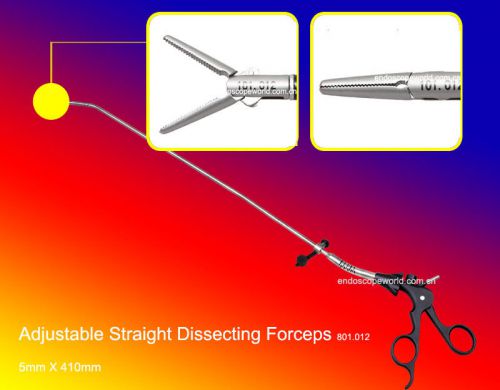 Brand New Adjustable Straight Dissecting Forceps Laparoscopy
