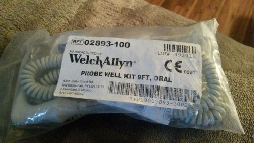 NEW WELCH ALLYN TEMPERATURE PROBE ORAL 9 FT PART#02893-100