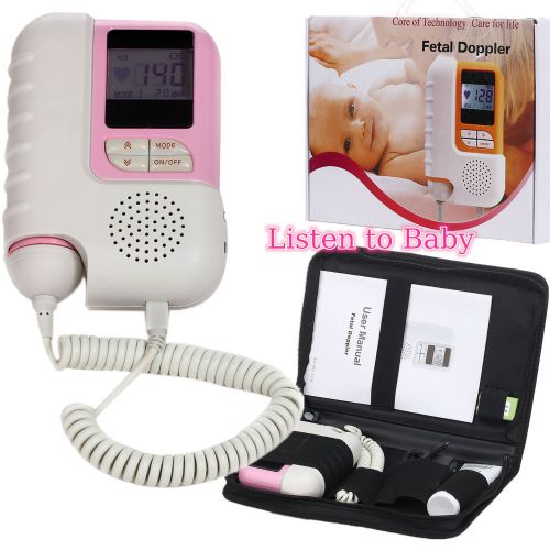 A++Fetal Doppler 2MHz with LCD Display &amp; Rechargeable Battery and Carry Case/Bag