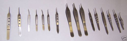 16 Micro Forceps Ophthalmic Surgical  Instruments Laboratory Research supplies