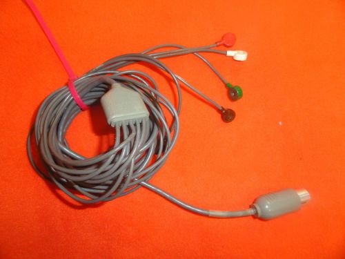 Medtronic physio-control 09-10417-0 5 lead electrocardiograph (ecg/ekg) cable for sale